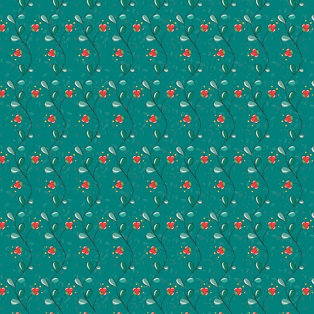 organic flat pressed flower pattern hand drawn floral pattern in peach tones Food Pattern Design