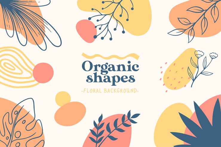 Vector organic floral background