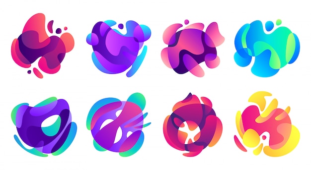 Organic fluid shapes.