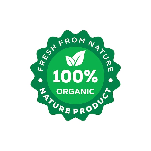 Vector organic food logo vector design