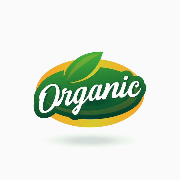 Organic food sticker  certified label