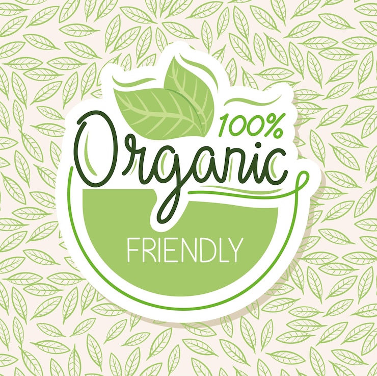 Vector organic friendly label