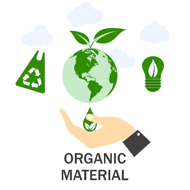 Organic goods Pollution problem Environmental protection Save the world Zero waste