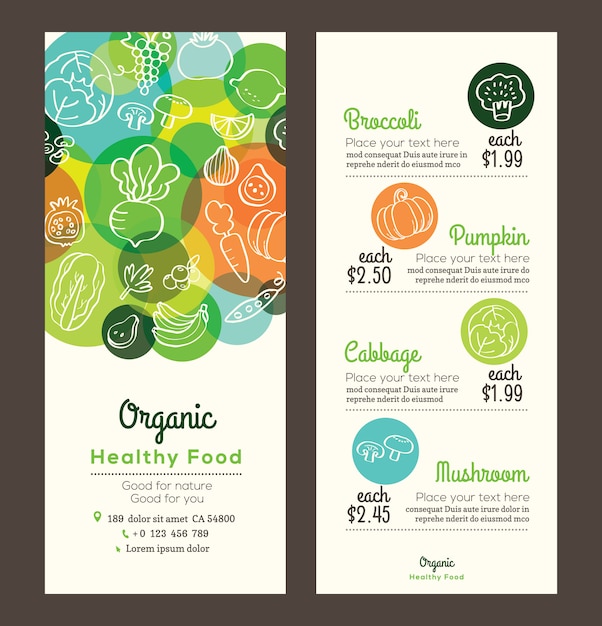 Organic healthy food