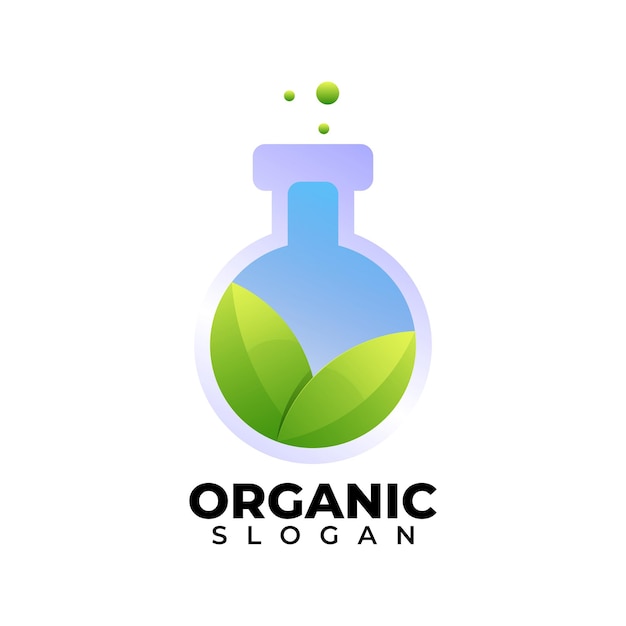 organic lab modern logo