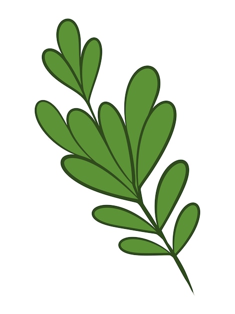 organic leaves for template creation elements