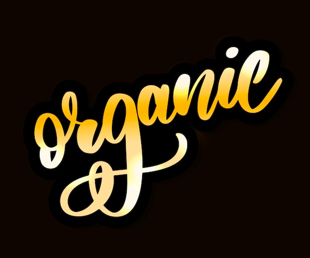 Organic lettering calligraphy