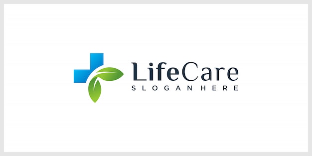 Organic life care logo design inspiration Premium 