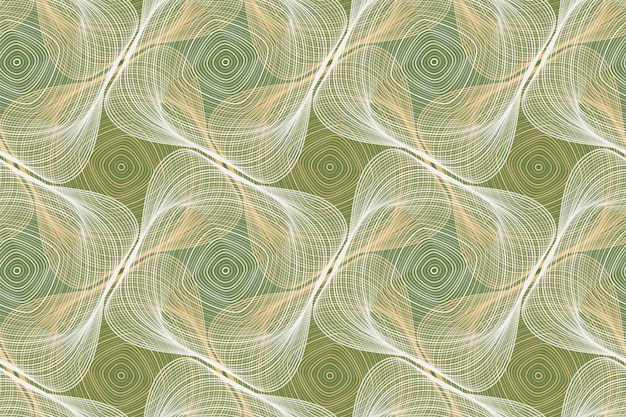 Organic lines geometric shapes optical illusion seamless pattern