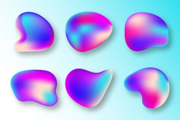 Organic liquid blobs shape collections