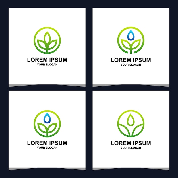 organic logo design collection