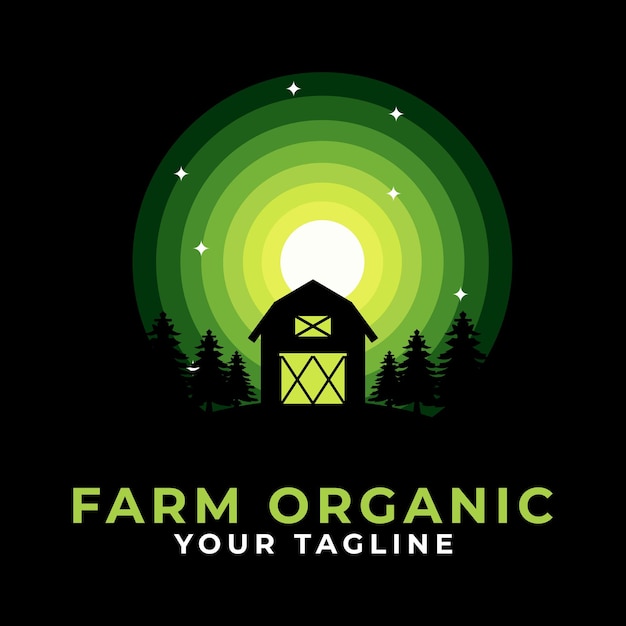 Vector organic logo design vector frame