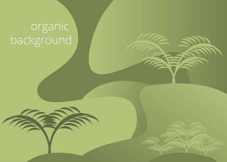 Vector organic natural background