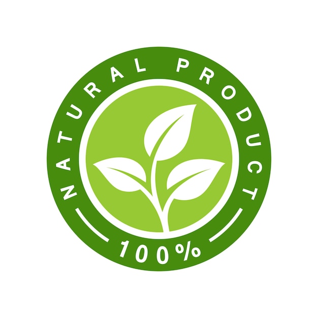 organic and natural product logo design