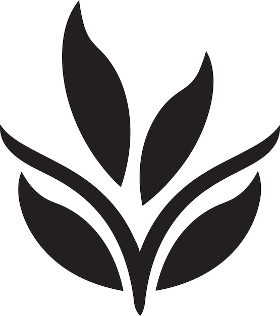Вектор Органический оазис эмблематическая растительная икона листовая наследственная логотип векторная икона