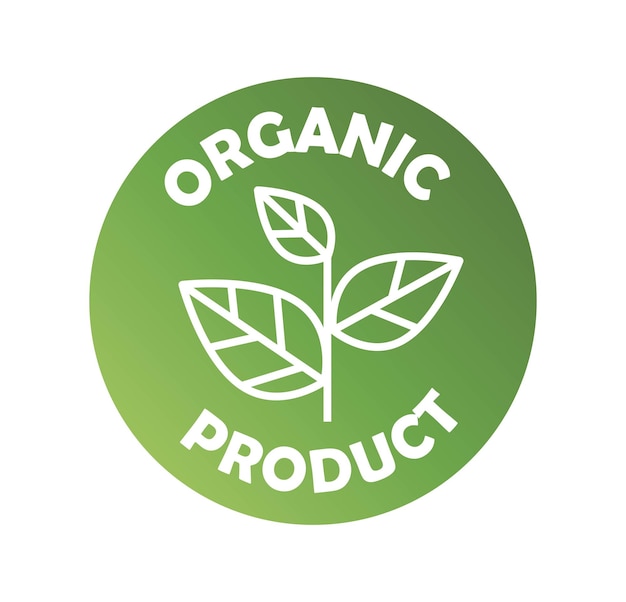 Vector organic product logo