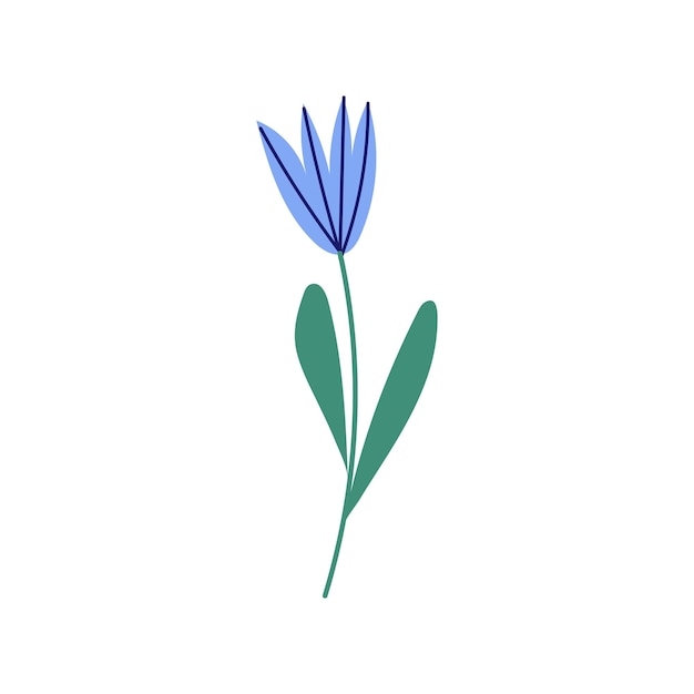 organic shape of green flower plant leaves modern trendy icon of foliage flat natural vector illustration with floral for advertisement promotion decoration