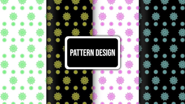 Organic shape and vintage pattern design current design