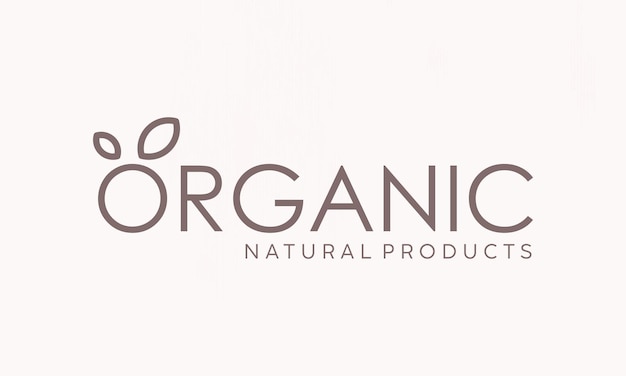 Vector organic template logo design