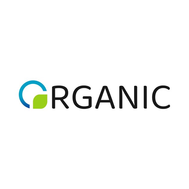 Organic Typography Logo Design Template