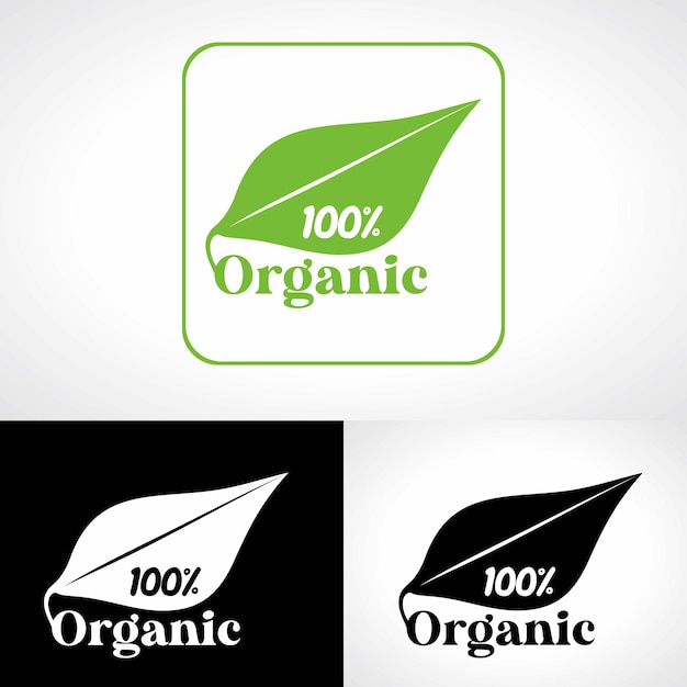 Органический векторный логотип Eco Heatlh