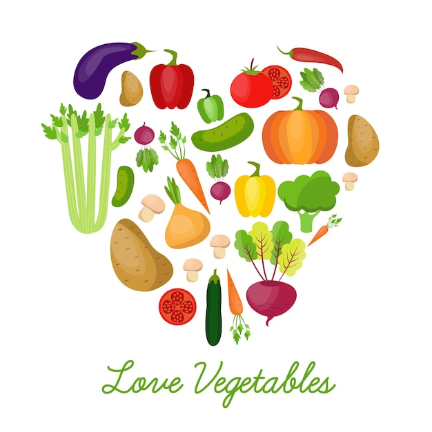 Organic vegetables and fruits background with place for your text