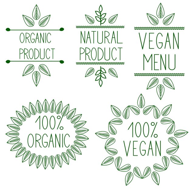 Vector organicbionatural design template