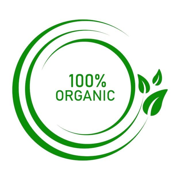 Organicorganic食品logovectorロゴデザイン