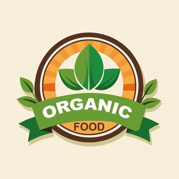 Organisch logo ontwerp natuur logo op witte achtergrond
