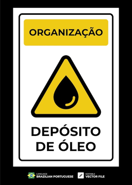 Vector organization board oil deposit