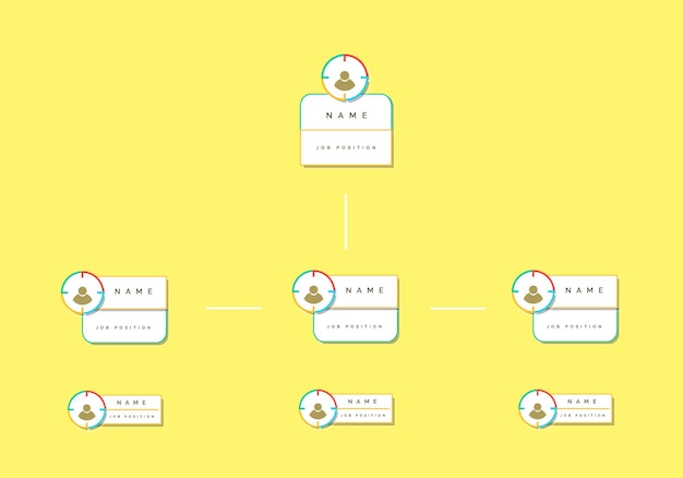 조직도 Infographic 벡터 디자인