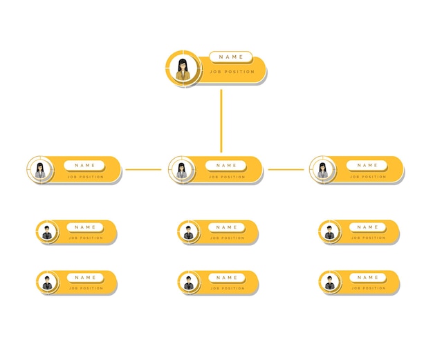 Vector organization chart infographic vector design