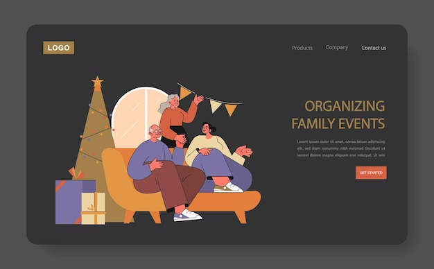 organizing family events concept warmhearted seniors preparing a festive home gathering embodying