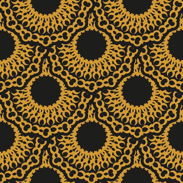 Восточный абстрактный бесшовный векторный фон Обои в винтажном стиле шаблона Графический орнамент для оберточной упаковки обоев