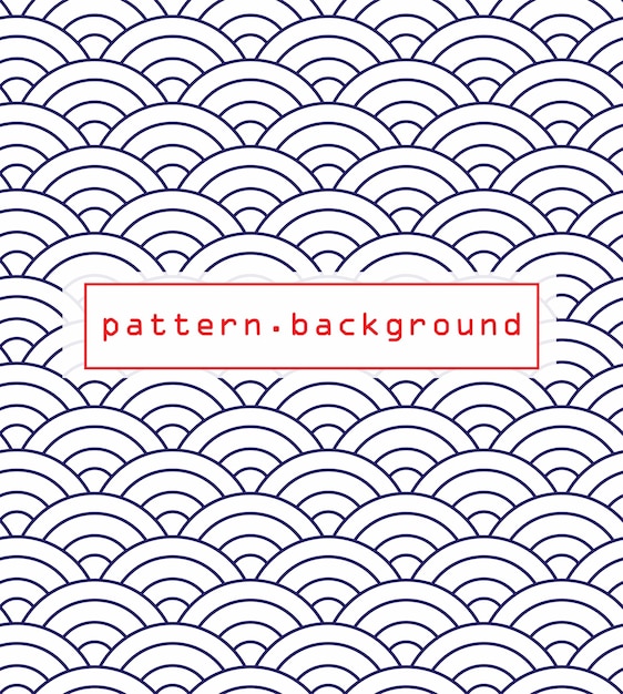 Oriental Blue Pattern Background 