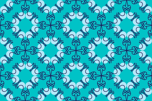 oriental blue seamless pattern