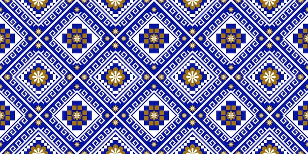 Oriental ethnic geometric pattern south africa traditional design for background