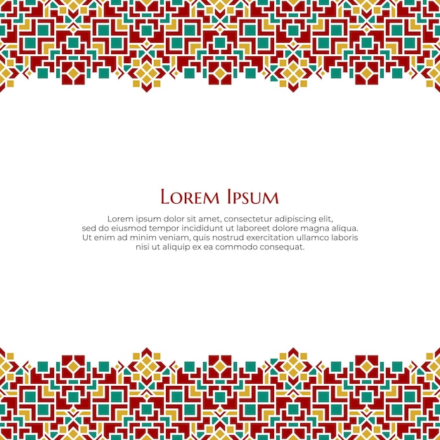 Oriental Frame Design for Culture or Islamic Theme