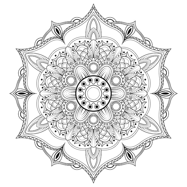 Vector oriental mandala