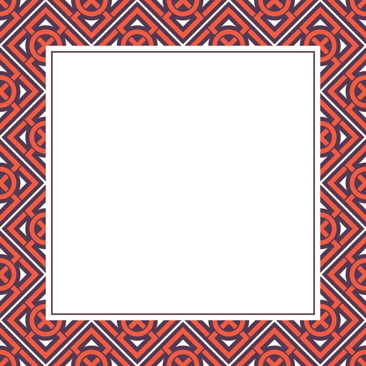 Vector oriental ornamental mosaic arabic design for page decoration vector frame of asian mosaic border