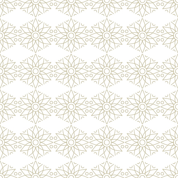 Oriental and ornamental seamless pattern, mandala style