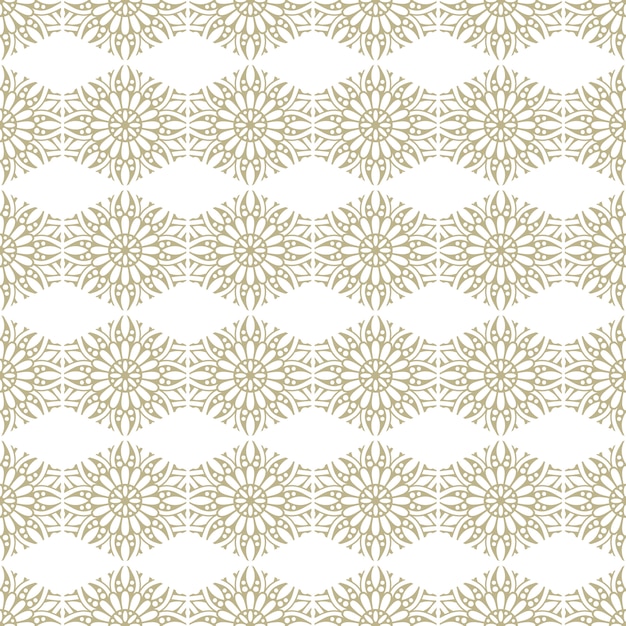 Oriental and ornamental seamless pattern, mandala style