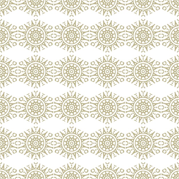 Oriental and ornamental seamless pattern, mandala style