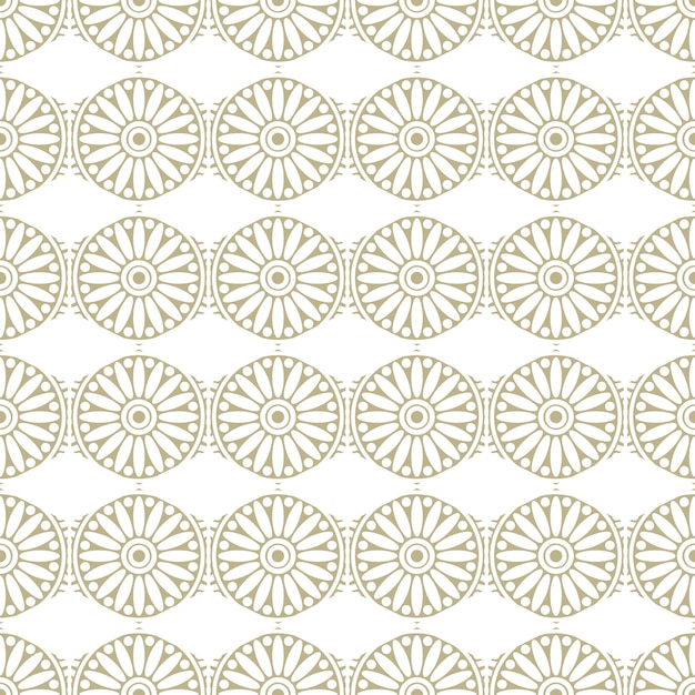 Oriental and ornamental seamless pattern, mandala style