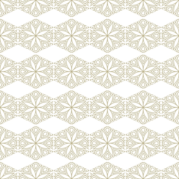 Oriental and ornamental seamless pattern, mandala style