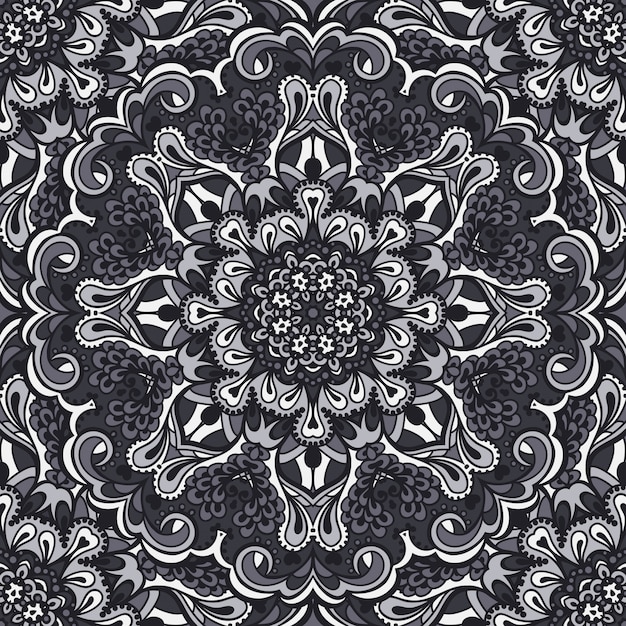 Oriental ornate seamless pattern.