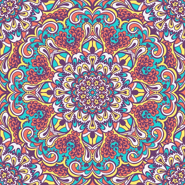 Oriental ornate seamless pattern.