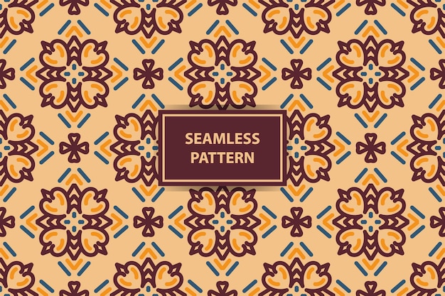 oriental seamless pattern with trendy color