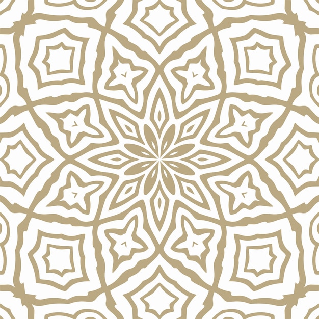Вектор Восточный бесшовный векторный узор - повторяющийся орнамент для текстиля, оберточной бумаги, моды и т. д.