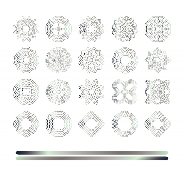 Oriental silver pattern